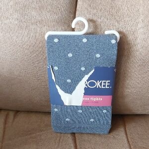 🏖🍂❄️🌷Cherokee Gray Polka Dot Footless Tights